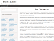 Tablet Screenshot of dinosaurios.org