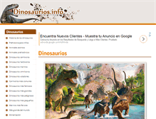 Tablet Screenshot of dinosaurios.info